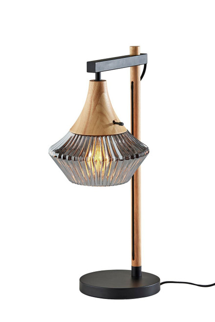 Adesso Home - 6514-12 - Table Lamp - Elsie - Black & Natural Wood