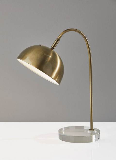 Adesso Home - AF48791BRS - Table Lamp - Bowie - Antique Brass W/Clear Glass