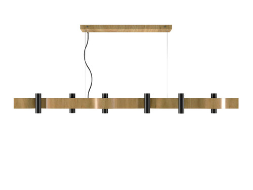 Accord Lighting - 1501.09 - 16 Light Pendant - Flow - Louro Freijo