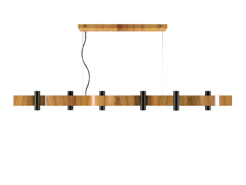 Accord Lighting - 1501.12 - 16 Light Pendant - Flow - Teak