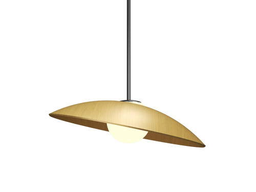 Accord Lighting - 1515.49 - One Light Pendant - Oyster - Organic Gold