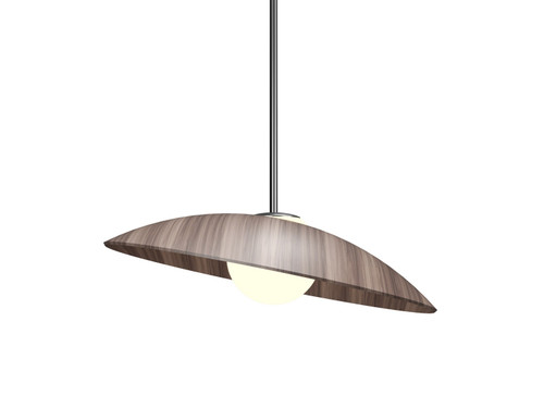 Accord Lighting - 1522.18 - One Light Pendant - Oyster - American Walnut