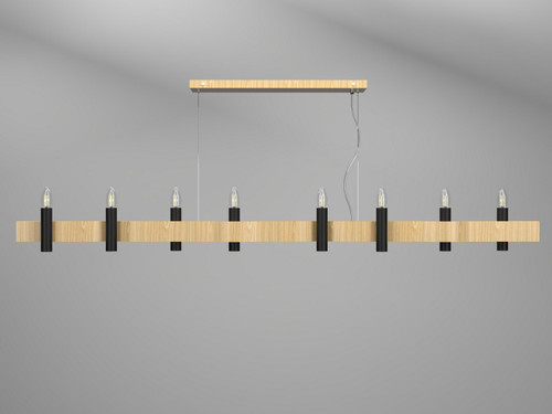 Accord Lighting - 1524.45 - Eight Light Pendant - Flow - Sand