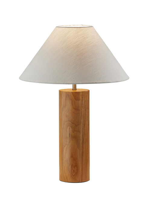 Adesso Home - 1509-12 - Table Lamp - Martin - Natural Oak Wood W. Antique Brass