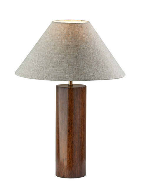 Adesso Home - 1509-15 - Table Lamp - Martin - Walnut Poplar Wood W. Antique Brass