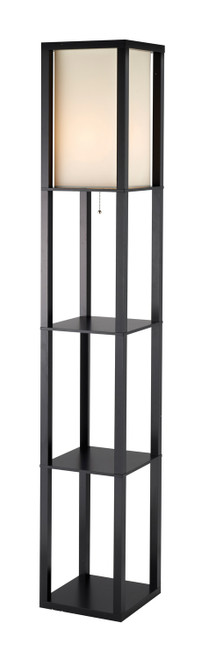 Adesso Home - 3193-01 - Floor Lamp - Titan - Black Pvc Veneer On Mdf