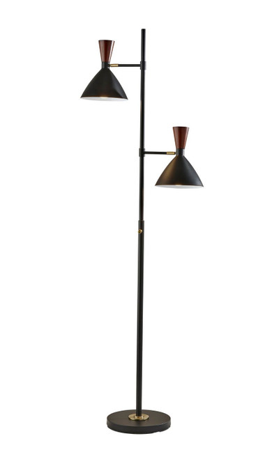 Adesso Home - 3488-01 - Two Light Tree Lamp - Arlo - Black