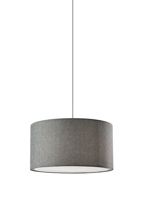 Adesso Home - 4003-03 - Pendant - Harvest - Grey Textured Fabric