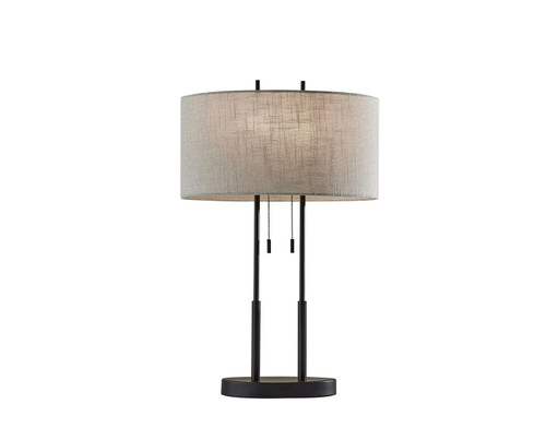 Adesso Home - 4015-26 - Two Light Table Lamp - Duet - Antique Bronze