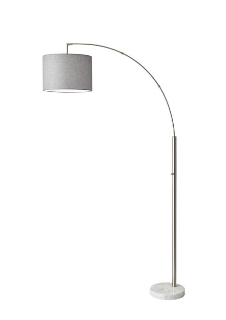Adesso Home - 4249-22 - Floor Lamp - Bowery - Brushed Steel