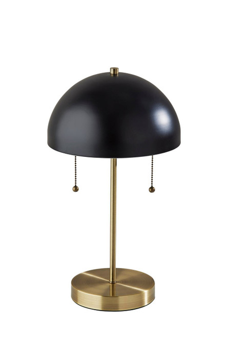 Adesso Home - 5132-01 - Two Light Table Lamp - Bowie - Antique Brass & Black