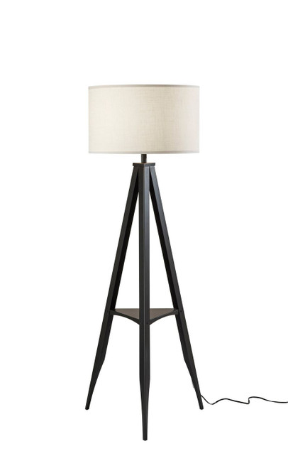 Adesso Home - 6007-01 - Floor Lamp - Warren - Black