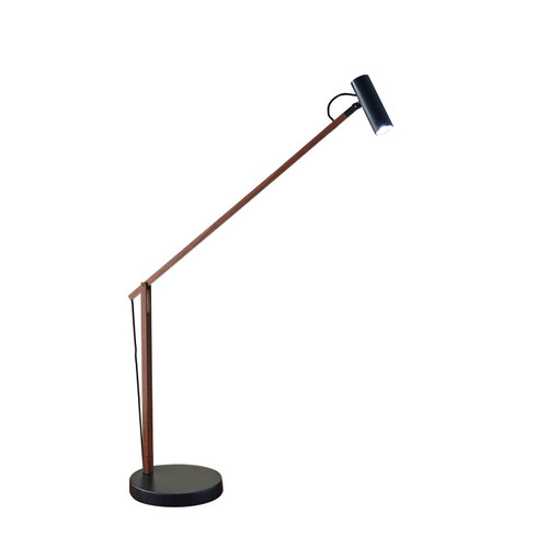 Adesso Home - AD9100-15 - LED Desk Lamp - Crane - Walnut Wood/ Black