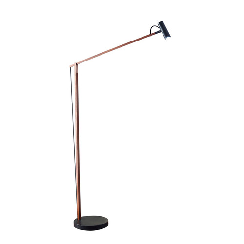 Adesso Home - AD9101-15 - LED Floor Lamp - Crane - Walnut Wood/ Black