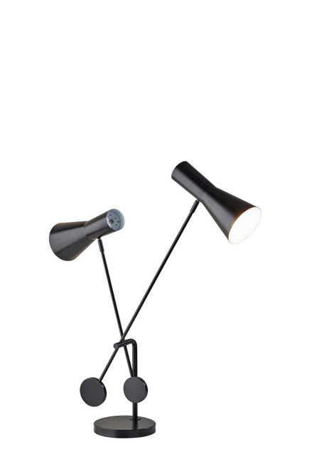 Adesso Home - AD9114-01 - Two Light Desk Lamp - Bond - Black