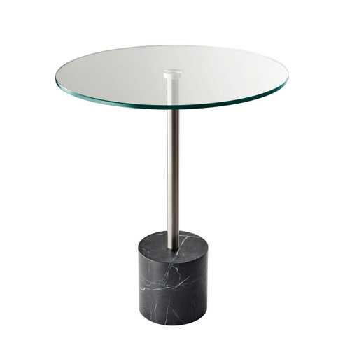 Adesso Home - HX5282-01 - End Table - Blythe - Steel/Black Marble