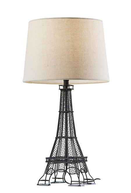 Adesso Home - SL5001-01 - Table Lamp - Eiffel - Black