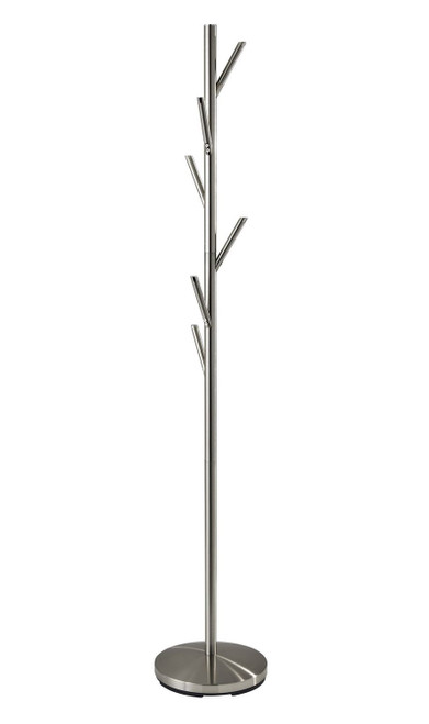 Adesso Home - WK2036-22 - Coat Rack - Evergreen - Brushed Steel