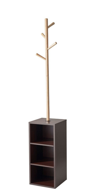 Adesso Home - WK2070-15 - Coat Rack - Hutch - Mdf With Pvc Veneer- Natural And Walnut