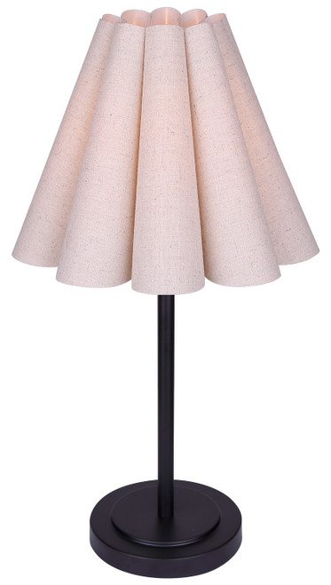 Canarm - ITL1239A23BK - One Light Table Lamp - Iris - Matte Black