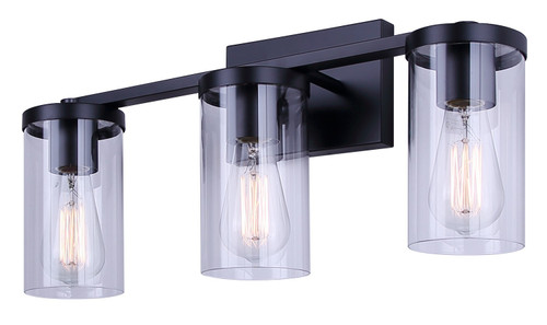 Canarm - IVL1234A03BK - Three Light Vanity - Britton - Matte Black