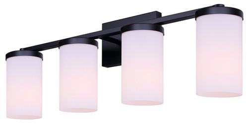 Canarm - IVL1234A04BK-FO - Four Light Vanity - Britton - Matte Black