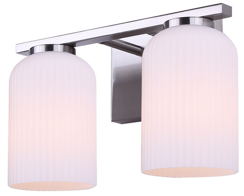 Canarm - IVL1241A02BN - Two Light Vanity - Bram - Brushed Nickel