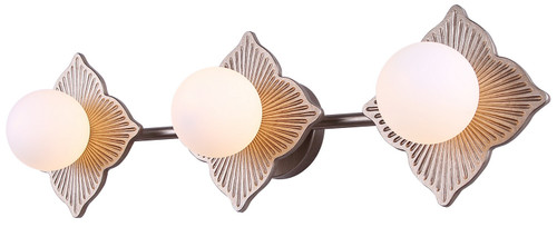 Canarm - IWF1242A03BGD9 - Three Light Vanity - Gianna - Brushed Gold