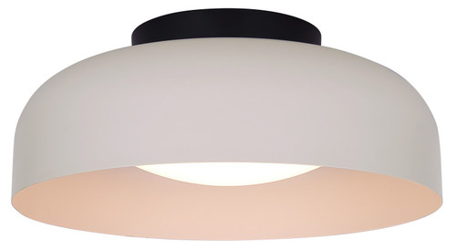 Canarm - LFM340A14BKS - LED Flush Mount - Petra - Matte Black And Stone