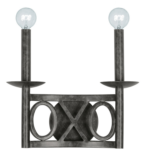 Crystorama - 9242-EB - Two Light Wall Mount - Odette - English Bronze