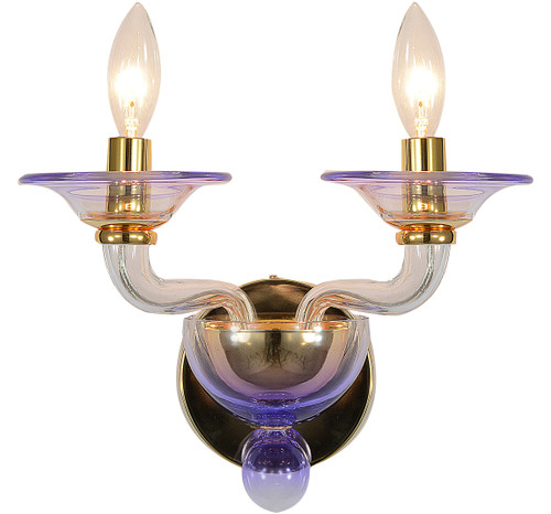 Crystorama - 9922-GD-AM - Two Light Wall Sconce - Stella - Gold