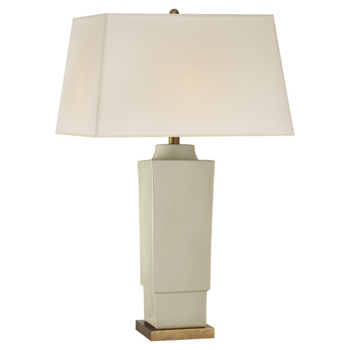 Visual Comfort Signature - CHA 8590ICO-NP - One Light Table Lamp - Khan - Coconut Porcelain