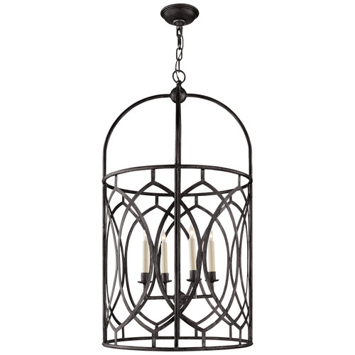 Visual Comfort Signature - CHC 2536AI - Six Light Lantern - Marquise - Aged Iron