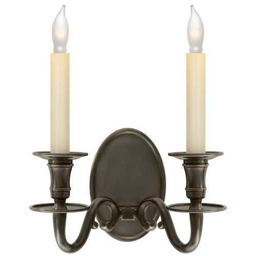 Visual Comfort Signature - CHD 1139BZ - Two Light Wall Sconce - Grosvenor House - Bronze