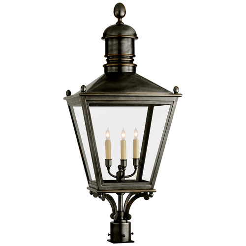 Visual Comfort Signature - CHO 7033BZ - Three Light Post Lantern - sussex3 - Bronze