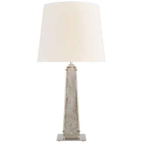 Visual Comfort Signature - S 3652PN/AM-L - One Light Table Lamp - Cadence - Polished Nickel and Antique Mirror
