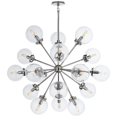 Visual Comfort Signature - S 5271PN-CG - 18 Light Chandelier - Bistro - Polished Nickel