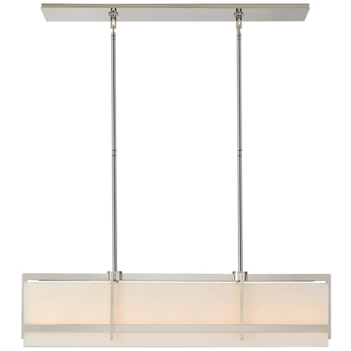 Visual Comfort Signature - S 5327PN-L - Seven Light Linear Pendant - Milo - Polished Nickel