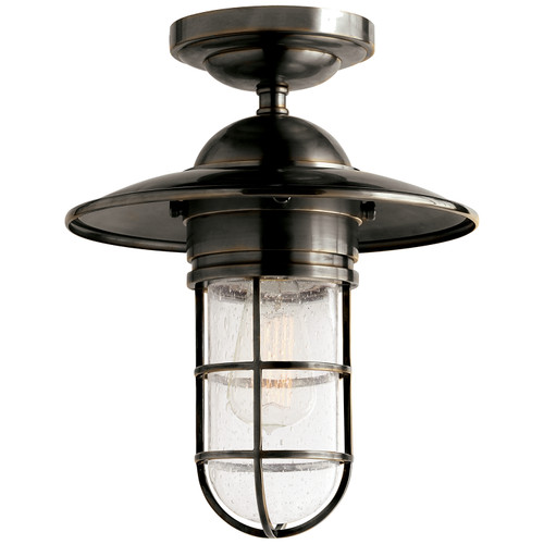 Visual Comfort Signature - SLO 4002BZ-SG - One Light Flush Mount - Marine2 - Bronze