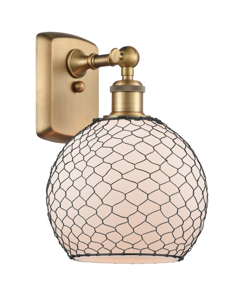 Innovations - 516-1W-BB-G121-8CBK - One Light Wall Sconce - Ballston - Brushed Brass