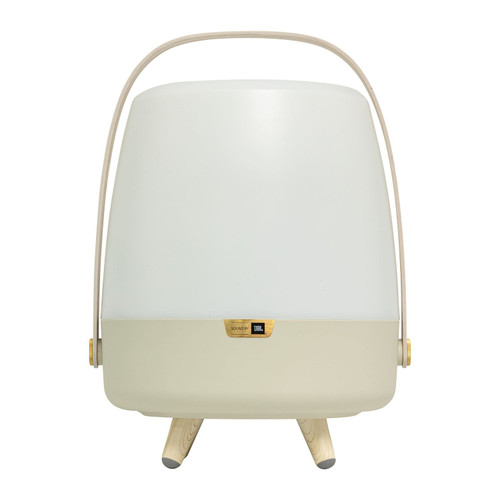 Adesso Home - 1201-12 - LED Speaker Lamp - Lite Up Play - Sand - Natural Beige
