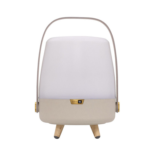 Adesso Home - 1202-12 - LED Speaker Lamp - Lite Up Play Mini - Sand - Natural Beige