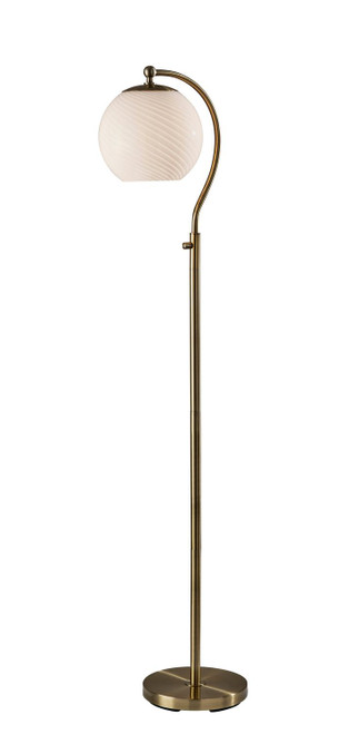 Adesso Home - 3262-21 - Floor Lamp - Swirl - Antique Brass