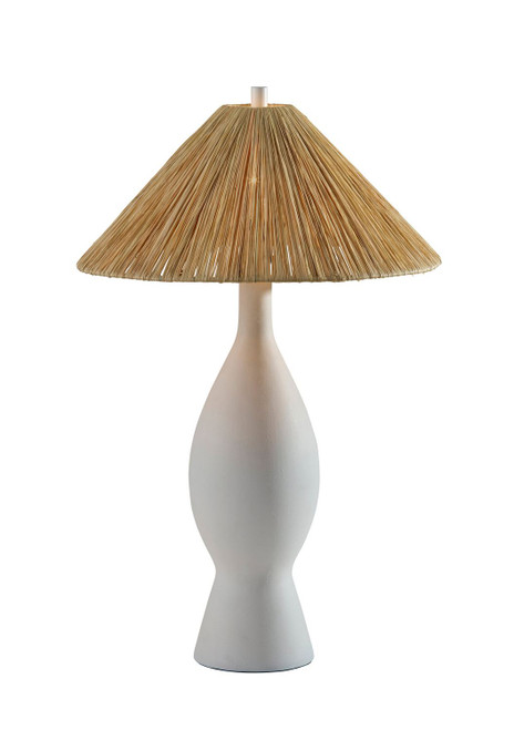 Adesso Home - 9404-02 - Table Lamp - Maren - White Roughed Ceramic