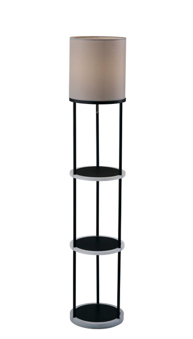 Adesso Home - SL0370-01 - Floor Lamp - Keely - Black