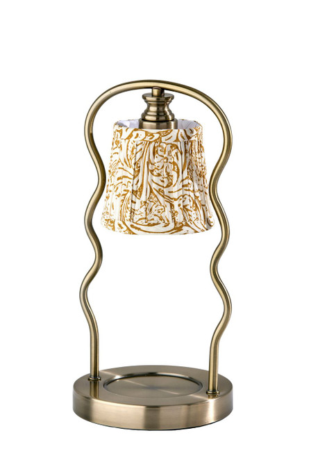 Adesso Home - SL1195-21 - Candlewarmer Lamp - Twirl - Antique Brass