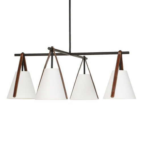Uttermost - 21418 - Four Light Chandelier - Reins - Matte Black