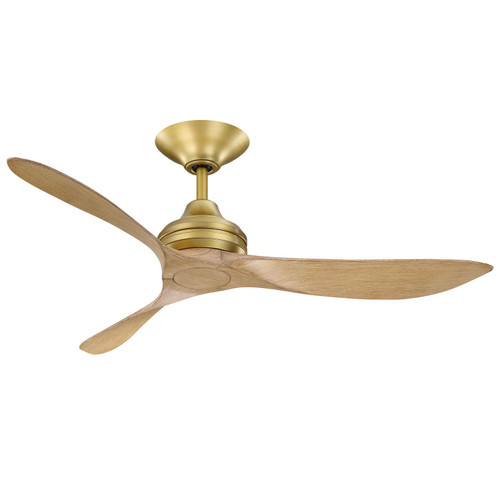 Fanimation - FPD6727BSMNM - 52 Ceiling Fan - Aviara Coastal - Brushed Satin Brass