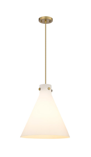 Innovations - 410-3PL-BB-G411-14WH - Three Light Pendant - Downtown Urban - Brushed Brass