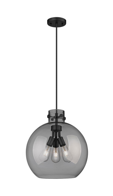Innovations - 410-3PL-BK-G410-14SM - Three Light Pendant - Downtown Urban - Matte Black